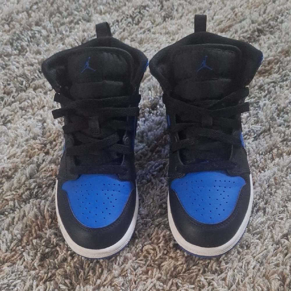 Kids' Black and Blue Sneakers